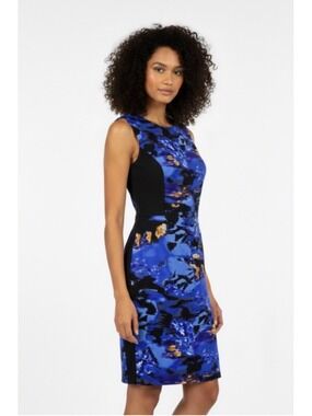 Cynthia Rowley Chic Illusion Compression Sheath Dress Size 10 (18.5” PTP) NWT